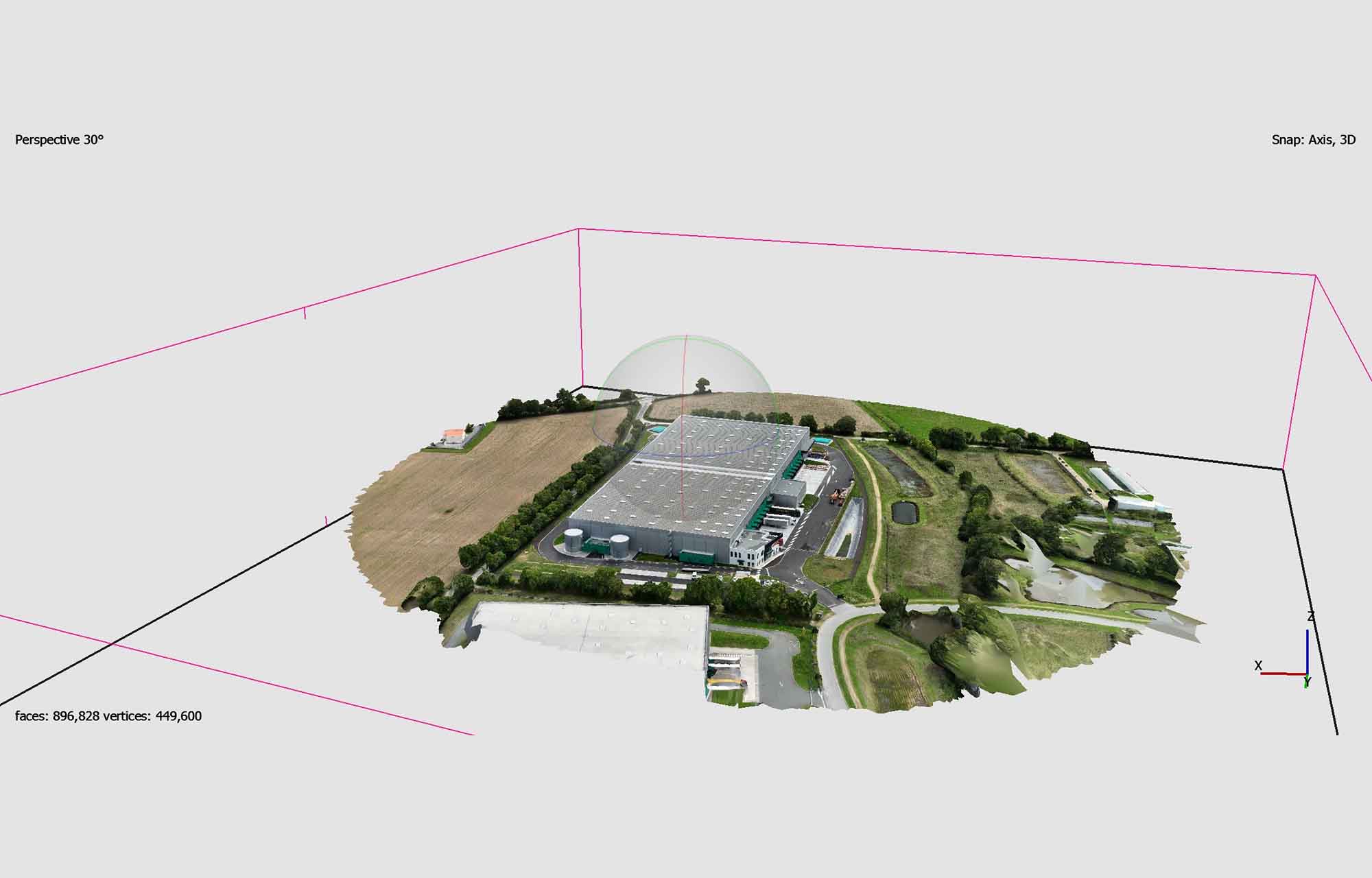 article mission drone result levé topographique dompierre sur yon